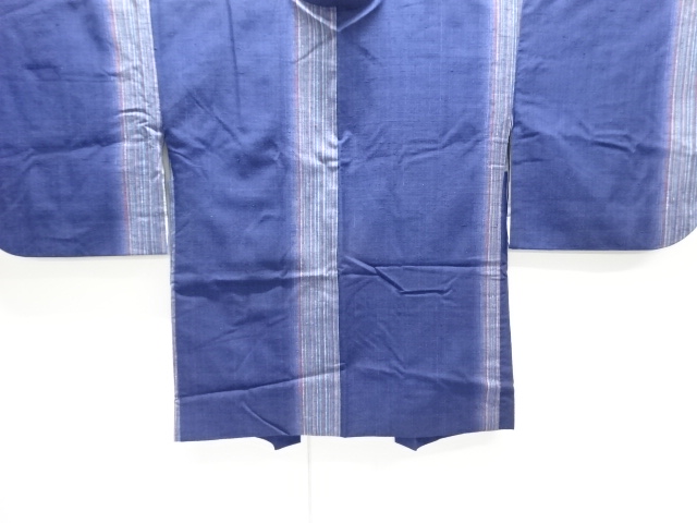 JAPANESE KIMONO / HAORI / SILK / HAND WOVEN TSUMUGI / STRIPE